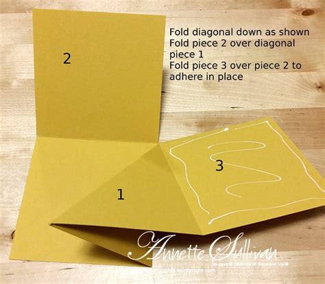 Score at 2 1/8, 4 1/4, 6 3/8 and 8 1/2. Corner Pop Up Card Tutorial | Card tutorial, Box cards ...