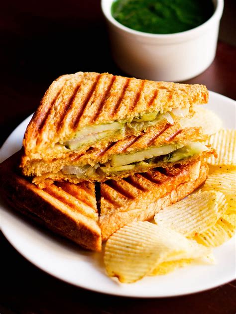Indian Grilled Sandwich Recipe With Veggies Dassanas Veg Recipes