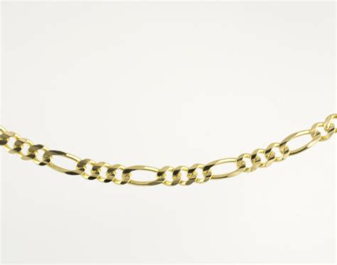 14 Kt Yellow Gold Figaro Ladies Ankle Bracelet Ankle Bracelets