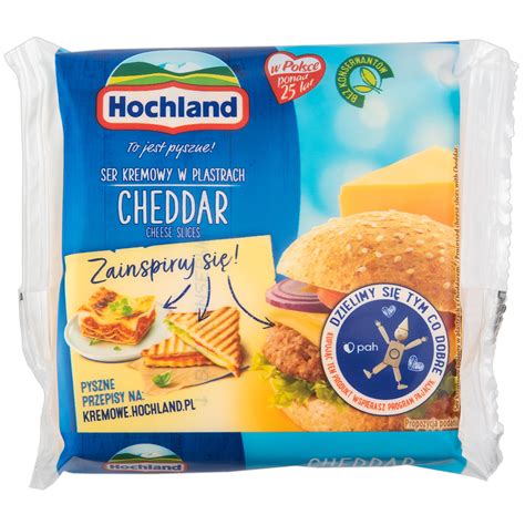 Hochland Cheddar Processed Cheese 40 130g ᐈ Buy at a good price from Novus