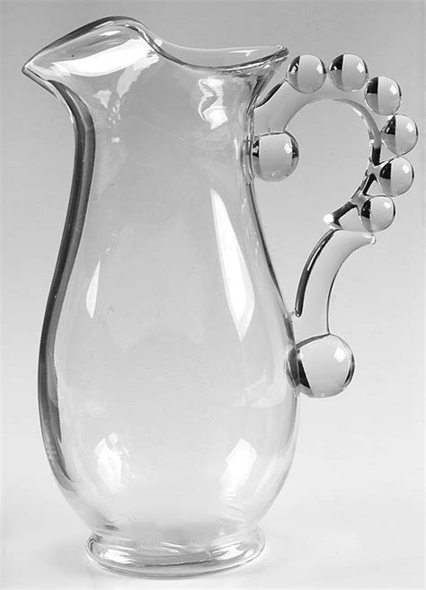 Candlewick Clear Stem Martini Pitcher By Imperial Glass Ohio