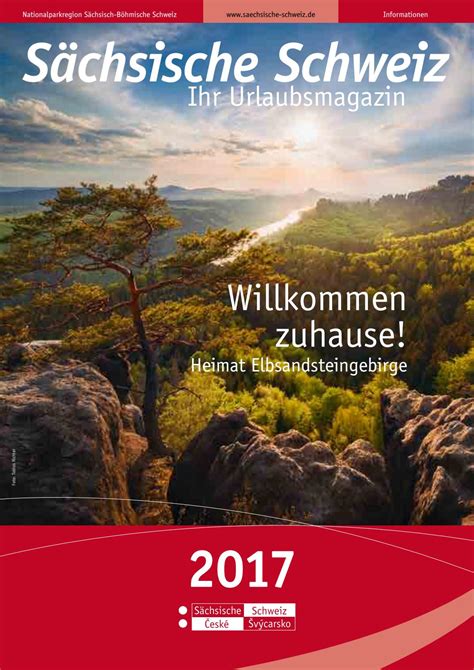Sächsische Schweiz Urlaubsmagazin 2017 By Tourismusverband Sächsische