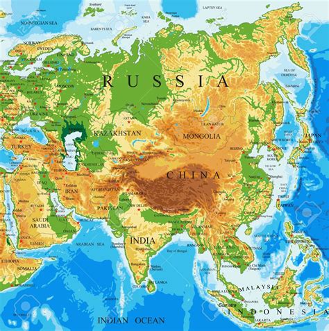 Sint Tico Foto Mapa De Africa Y Asia Con Nombres Alta Definici N