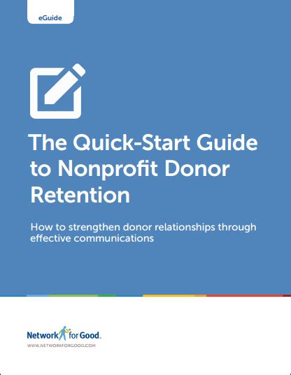 Quick Start Guide To Donor Retention Donor Retention Network For