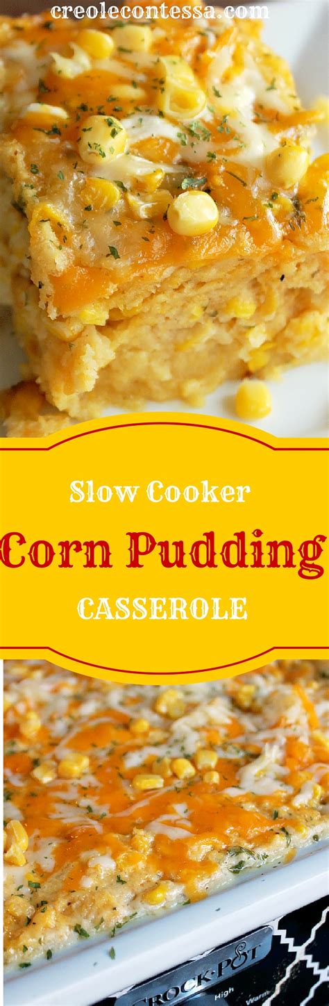 In this easy cooking video, i cook some corned beef brisket in my slow cooker. Slow Cooker Cornbread Pudding Casserole - Creole Contessa