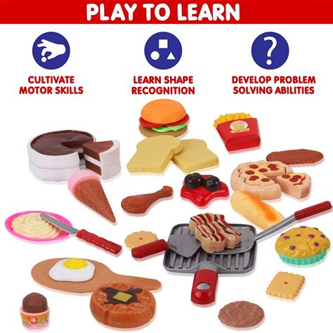 Buy Liberty Imports Gourmet 50 Piece Pretend Play Food Assortment Toy