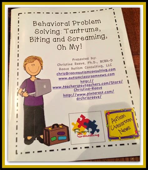 Resource Roundup From Behavioral Problem Solving Tantrums Biting And