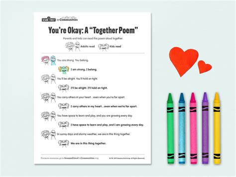 Together Poem Youre Okay Sesame Workshop