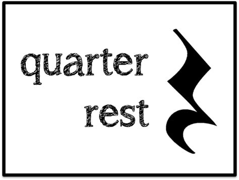 Quarter Note And Quarter Rest Beths Notes
