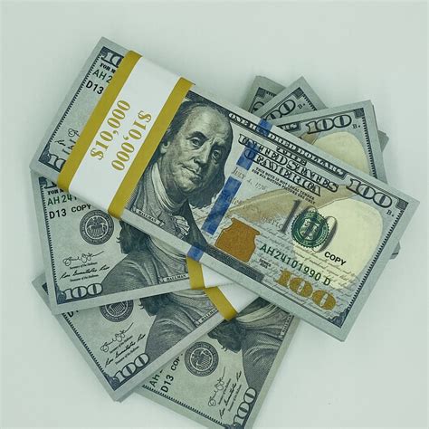 Realistic Prop Money Full Printed Double Sided New Fake Stack 300pcs