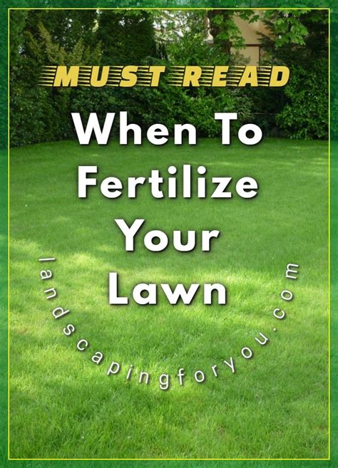 Maybe you would like to learn more about one of these? Pin on When To Fertilize Lawn