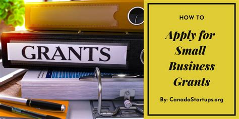 How To Apply For Small Business Grant Canada Small Business Startups