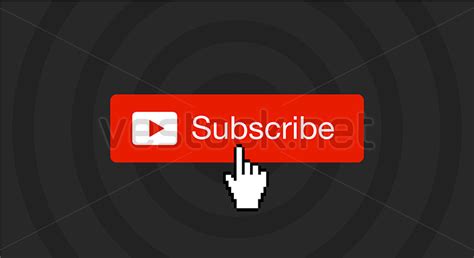 Subscribe Button With Hand Cursor Subscribe Youtube