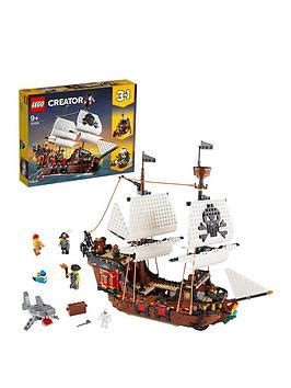 Swashbuckling adventures await pirate fans in the lego® creator 3in1 pirate ship (31109) toy. LEGO Creator 31109 3in1 Pirate Ship, Inn & Skull Island ...