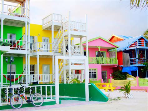 Colourful Houses In Caye Caulker Belize