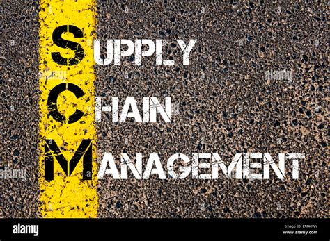 Acronym Scm Supply Chain Management Stock Photo Alamy