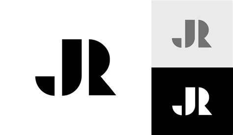 Letter Jr Initial Monogram Logo Design 22415449 Vector Art At Vecteezy