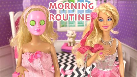 barbie bedroom morning routine 🌸barbie spa to fab youtube