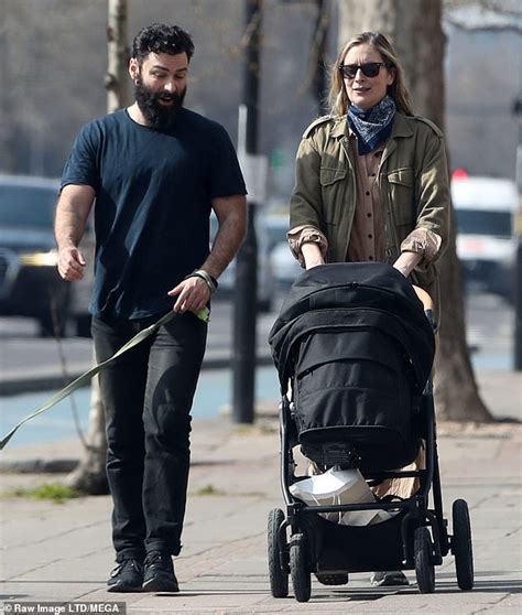 Aidan Turner Steps Out With His Wife Caitlin Fitzgerald Who Pushes A