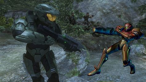 Metroid Vs Halo Halo Master Chief Metroid Samus Hd Wallpaper Peakpx