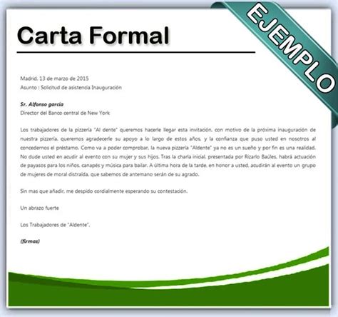 Cómo hacer una carta formal Cursos Online Web