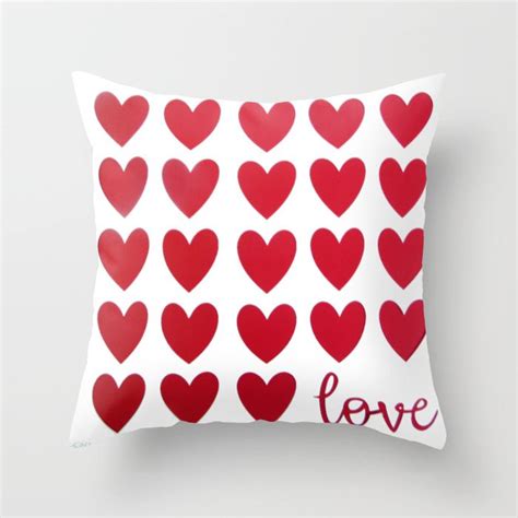 Hearts And Love Throw Pillow Whether You Love Hearts Or Valentines Day Add This Throw Pillow