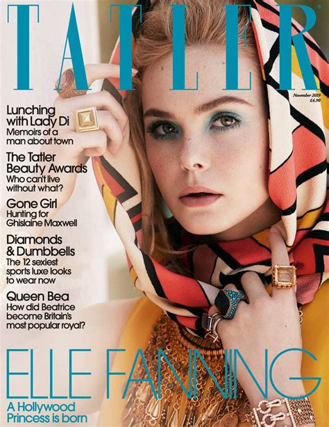 Elle Fanning Covers The November Issue Of Tatler Magazine Beautifulballad