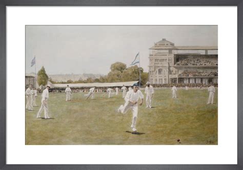 Cricket At Lords 1896 Art Print By Anonymous King And Mcgaw