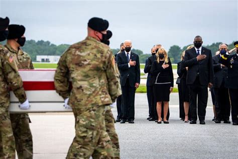 Biden Receives Bodies Of Service Members Killed In Kabul Bombing The