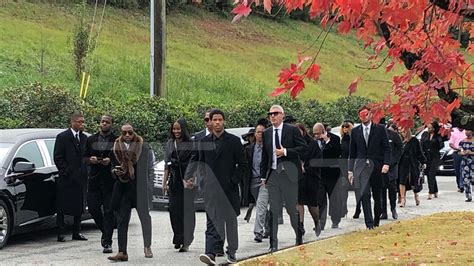 Mourners Arrive At Kim Porter's Funeral
