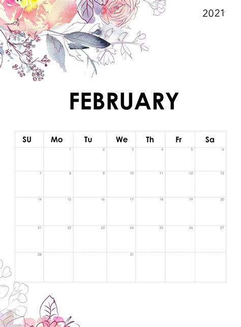 Aesthetic February Calendars 2021 Here Youll Find The Best Beautiful