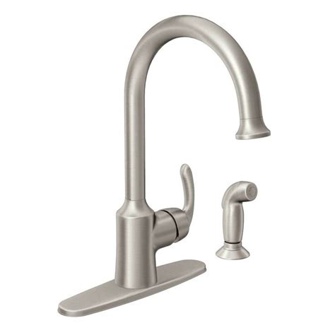 Picture was designed for free shipping by amazon prime eligible for faucets were once a variety of kitchen sink faucet can. Moen Bayhill Spot Resist Stainless 1-Handle High-Arc ...