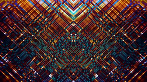 Download 1920x1080 Wallpaper Pattern Squares Glitch Abstract Full