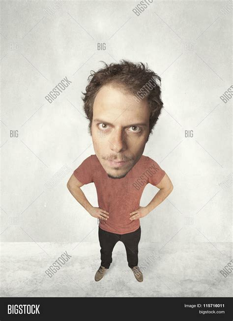 Funny Person Big Head Image And Photo Free Trial Bigstock