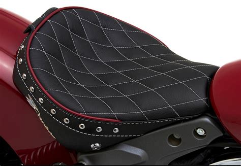 The sculpted seating position gives maximized body contact and provides touring quality comfort. 2015 Indian Scout Upgradeable with Corbin Seats - Photo ...