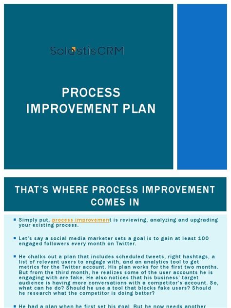 Check spelling or type a new query. I'm reading Process Improvement Plan-Solastis on Scribd | Reading process, Process improvement ...
