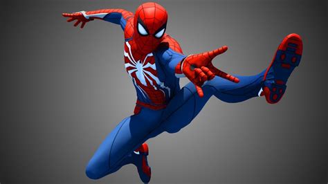 Spider Man Ps4 3d Model Rigged Youtube