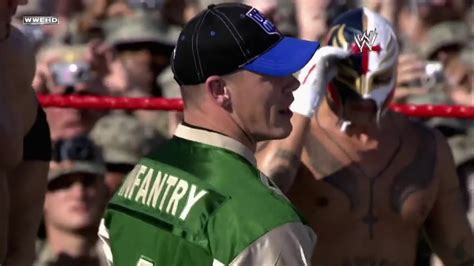 Wwe Tribute To The Troops 2009 Batista Mysterio Y Cena Vs Randy Orton
