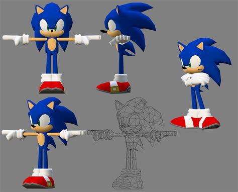 I Made A New Sonic Model Its Been A While Since A Modeled Him I