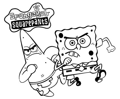 Gambar Mewarnai Spongebob Spongebob Mewarnai Squarepa