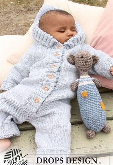 Free knitting patterns south africa. Baby romper with hooded/knitted tramper. 100% wool (merino ...