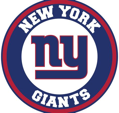 New York Giants Circle Logo Customizable Ny Giants Logo Made Etsy