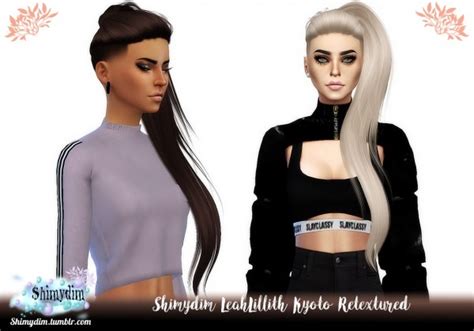 Shimydim Leahlillith Kyoto Hair Retextured Sims 4 Hairs