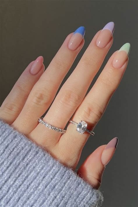 Adorable Pastel French Tip Nails For A Chic Look Your Classy Look