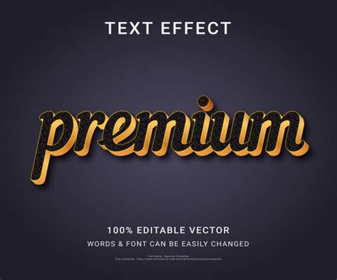 Premium Vector Stroke Full Editable Text Effect