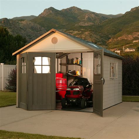 Lifetime® 11' x 11' Resin Shed Reviews ~ Lifetime Outdoor Storage Shed