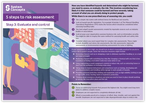 5 Steps To Risk Assessment Step 3 Evaluate And Control System