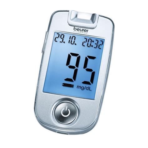 The screen on the monitor also tells you your averages over the past week, two weeks, and thirty days. Blood glucose monitor Beurer GL40 for 34.99 £ in Glucose meter