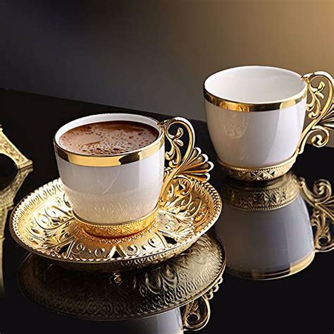 Vintage Turkish Coffee Cups And Saucer Set Of Coffee Set Etsy