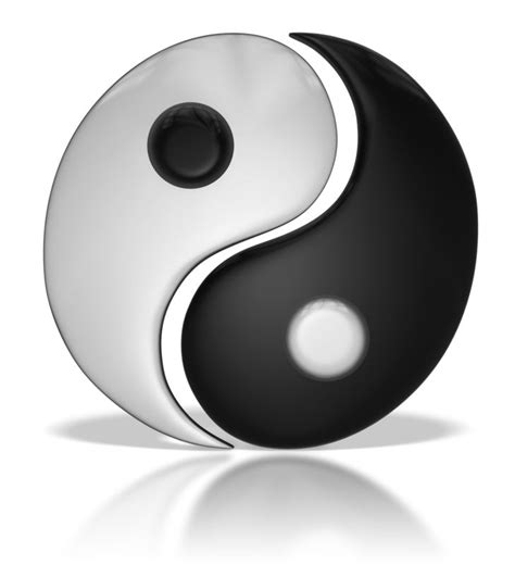Chinese Yin Yang Symbol Separated Great Powerpoint Clipart For Presentations